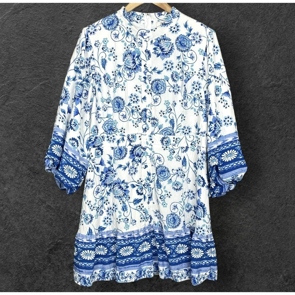 Avara Prairie Feminine Balloon Sleeve Dress Womens XXL Boho Cottagecore Romantic